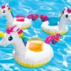 Outlet Unicorn Inflatable Drink Floaties - 3 Pack Novelties & Games